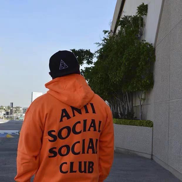 Áo hoodie Anti Social Club nỉ cotton unisex