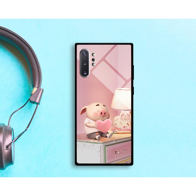 Bộ ốp lưng kính hình heo cute cho điện thoại Samsung note 10/note 10 plus (note 10+) part 1 mã từ 1-20