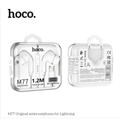 Tai Nghe Có Mic  💓Hoco M77💓 Jack 3.5mm/Lightning Âm Thanh Siêu Chất Phù Hợp Với Tất cả các Máy - Bảo Hành Chính Hãng