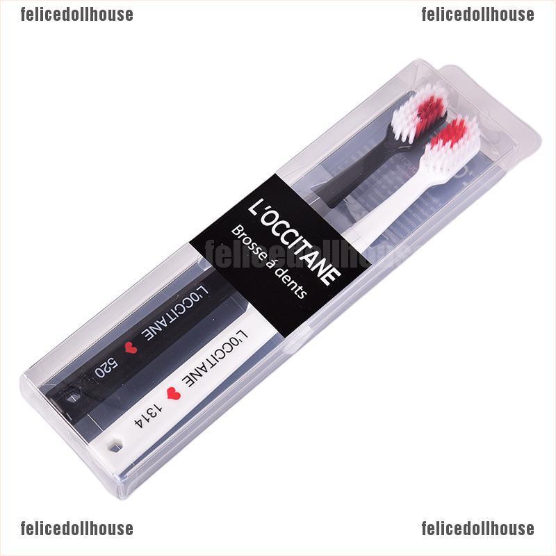 Bộ 2 Bàn Chải Đánh Răng nano Hình Trái Tim Cho Bé