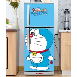 Decal dán Tủ Lạnh Doremon  chất liệu cao cấp