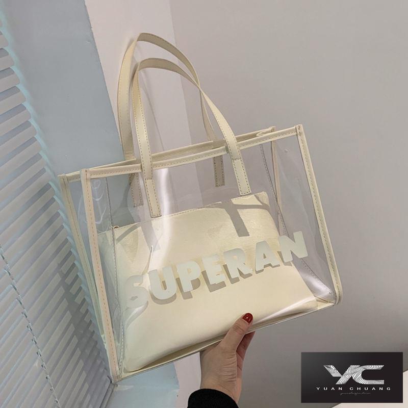 Túi Xách Cỡ Lớn Trong Suốt Thời Trang Mùa Hè Cho Nữ 2022