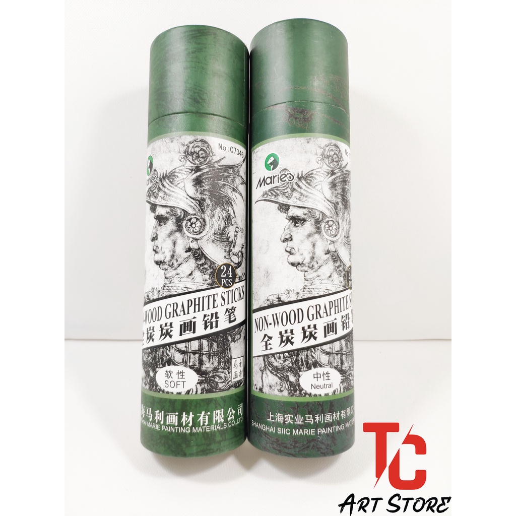 Nguyên Hộp Chì than Marie's chuyên vẽ chân dung truyện tranh truyền thần