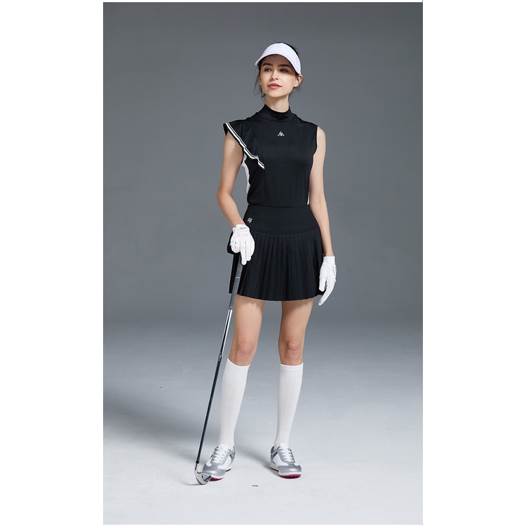 Bộ Quần Áo Thể Thao Đánh Golf Cổ Đứng Không Tay Chống Lóa Phong Cách Hàn Quốc Cho Nữ B7KG