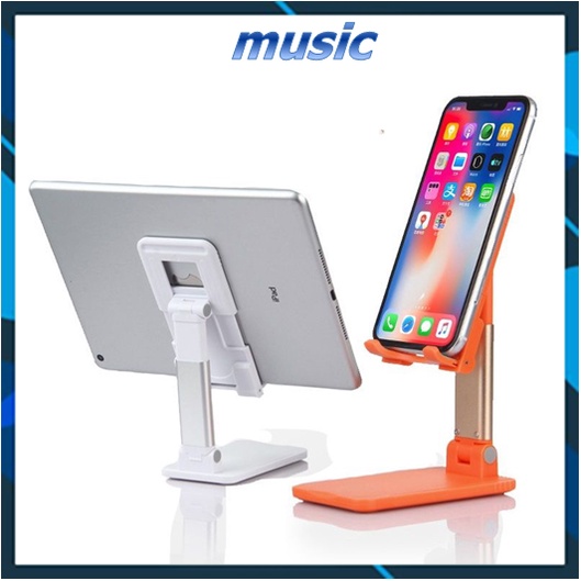 Giá đở điện thoại ipad gấp gọn mở rộng được đế ống trượt kim loại