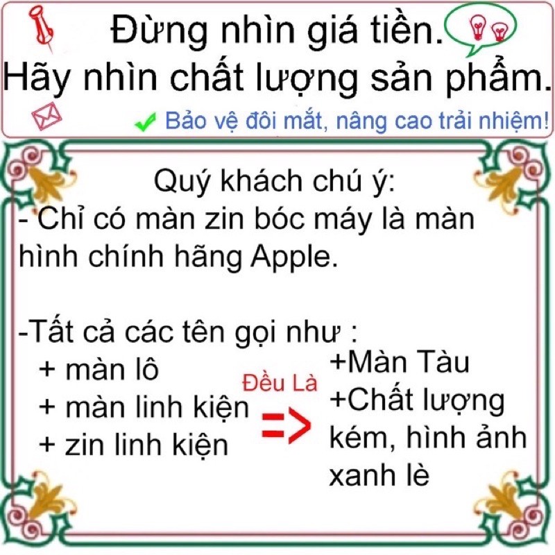 Màn hình ĐT 6splus zin bóc máy bảo hành 3 tháng tặng kèm cường lực