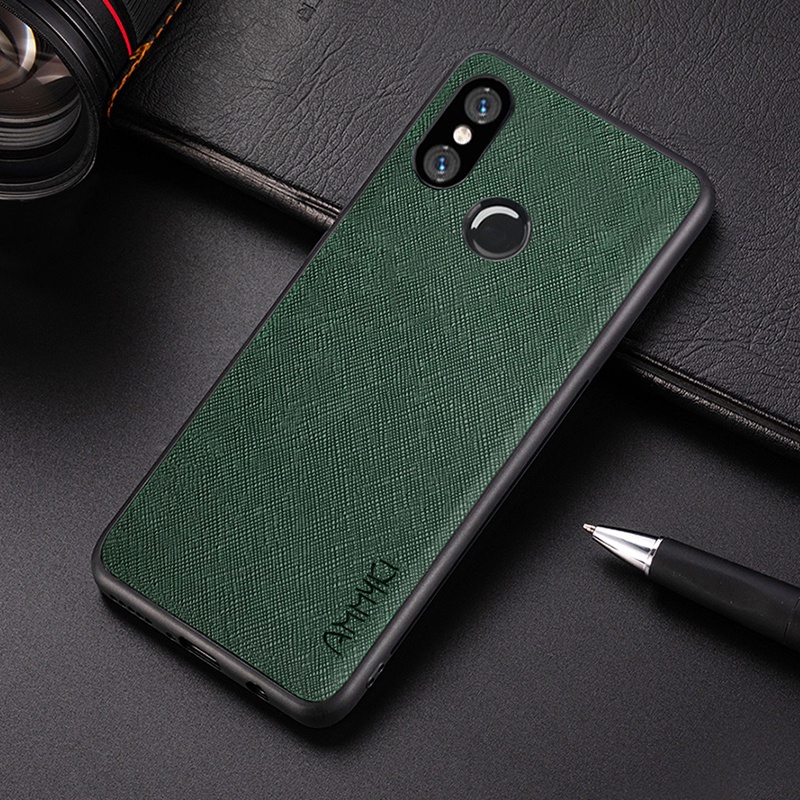 Ốp Lưng Chất Liệu TPU Phối Da Cho Xiaomi Mi 8 8 SE Xiaomi Redmi Note 5 7 India Note 5 7 Pro