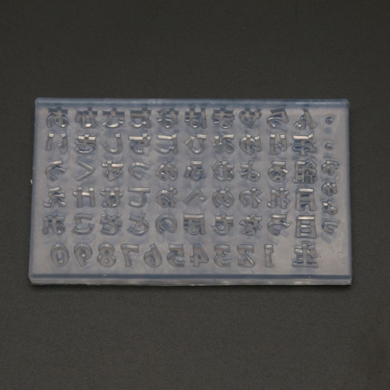 Khuôn Silicone Làm Móng Nghệ Thuật Hình Chữ Cái Và Số 3D