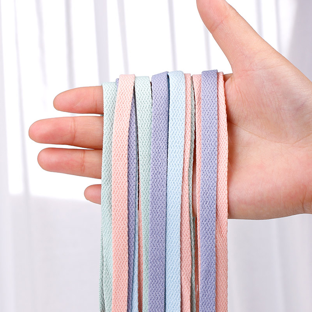 1pair Summer Candy Color Shoelaces Women Sports Shoes Laces Flat 120 / 140 / 160cm