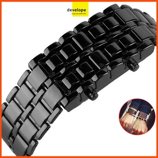 [FREESHIP] Đồng Hồ Nam LED SAMURAI Cá Tính (Led Đỏ)