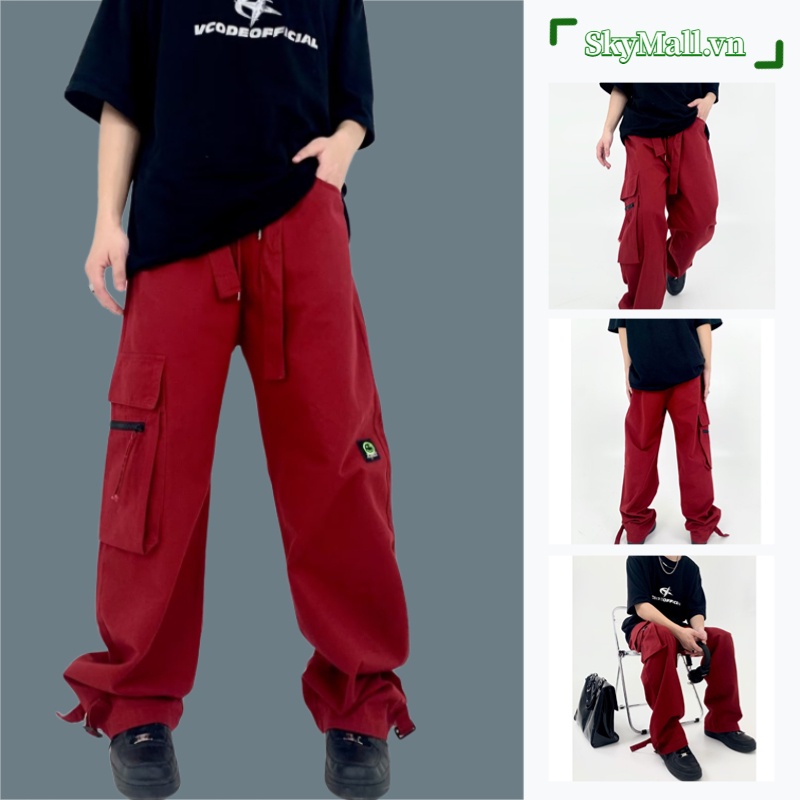 Quần Dài Ống Rộng Màu Sắc Đơn Giản Dành Cho Nam Và Nữ