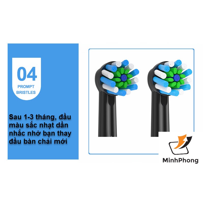 [Hàng cao cấp]-Đầu bàn chải: Gumcare, Sensitive, Cross, Floss, Precision, 3D White,...cho bàn chải đánh răng điện Oral-B