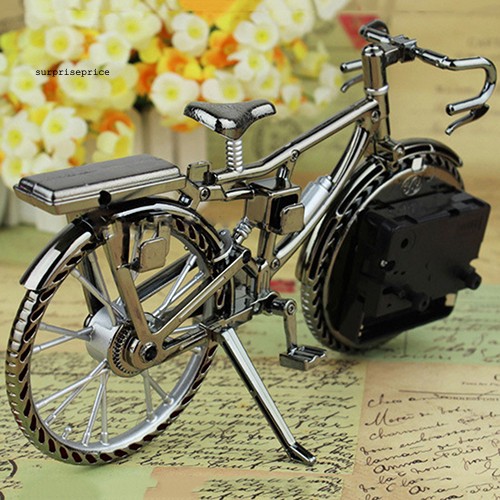 Đồng hồ báo thức hình xe đạp phong cách vintage sáng tạo