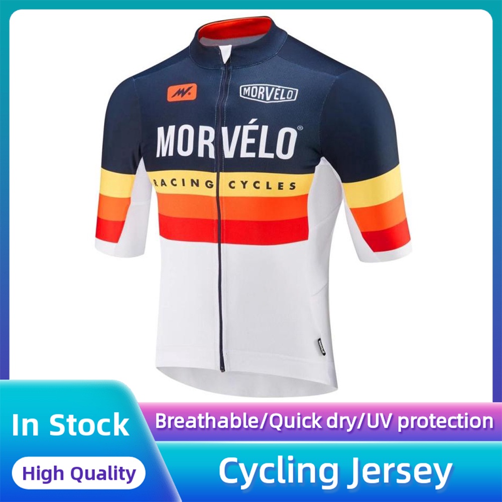 Áo Thun Thể Thao MORVELO Jersey Cho Nam Đua Xe Đạp Leo Núi