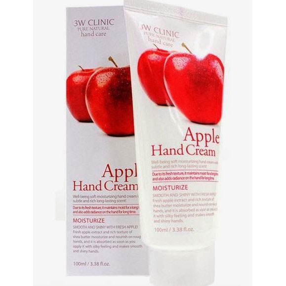 Kem dưỡng da tay chiết xuất táo 3W Clinic Apple Hand Cream 100ml