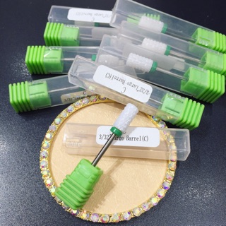Đầu mài móng nail bằng sứ phá gel,cỡ (C),đầu bằng