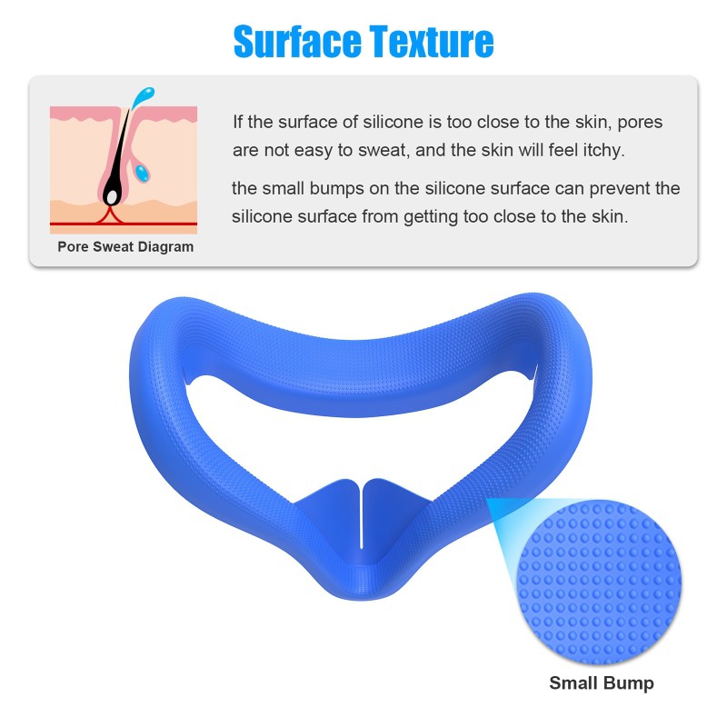 Miếng đệm mắt kính thực tế ảo bằng silicon cho Oculus Quest 2