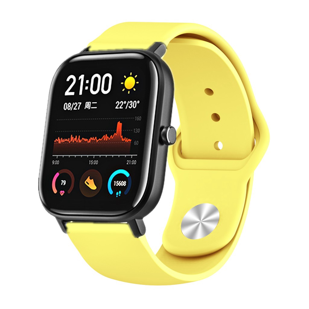 Dây đeo thay thế jansin chất liệu silicon thiết kế nhiều lỗ thời trang cho Huami Amazfit Gts