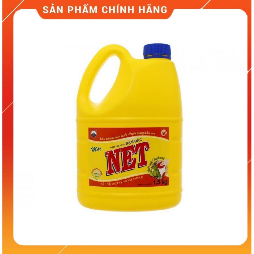 Bộ 1 gói Bột Giặt Net Extra 6kg +1 Nước rửa chén 1.5Kg đậm đặc