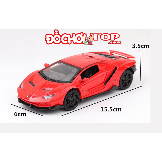 Xe mô hình giá rẻ Lamborghini-Miniauto 770-4 tỉ lệ 1:32 màu đỏ