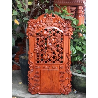 Đốc lịch gỗ hương đá , hương đỏ 70x40cm