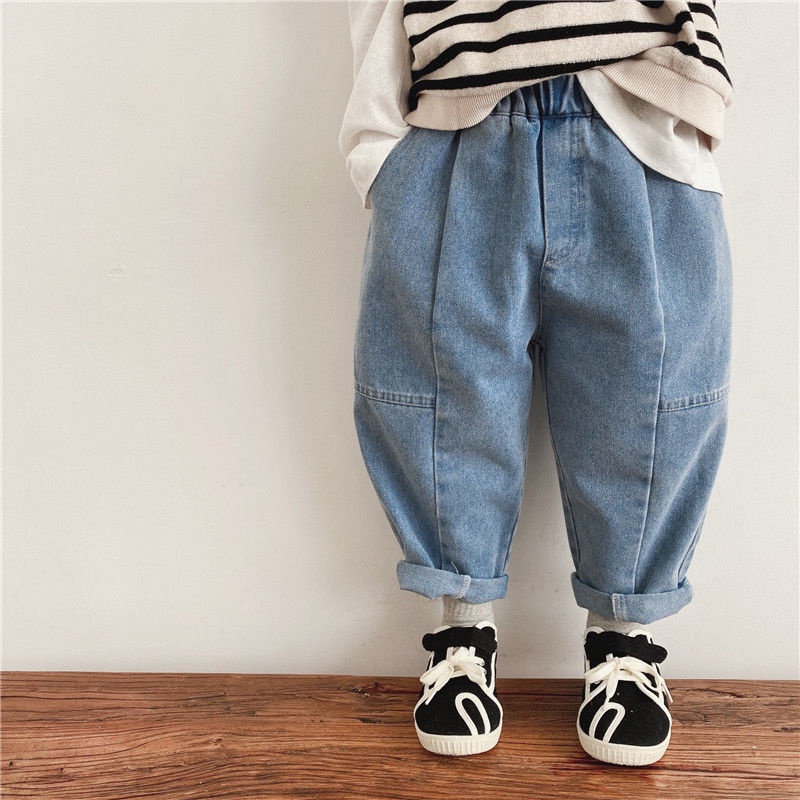 [Babycat] Hàng Có Sẵn Quần Jean Phong Cách Nhật Bản Hàn Quốc Nhật Bản Mới 2022 Dễ Phối Đồ Cho Bé Gái