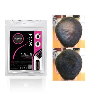 Phấn phủ tóc SEVICH 500g làm dày tóc thưa che hói đầu