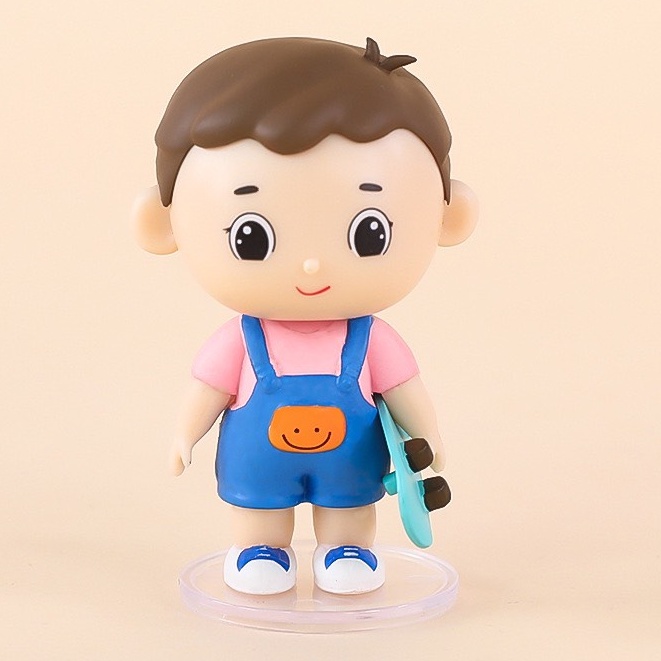 Em bé tóc nâu (sứ)