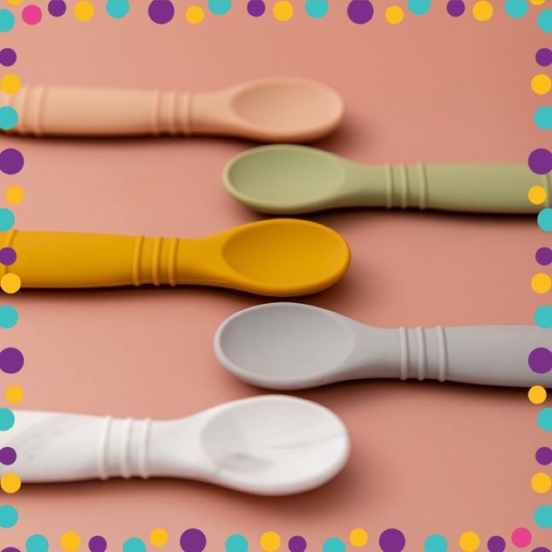 🍒Thìa ăn silicon cho bé phong cách Hàn Quốc cao cấp🍒