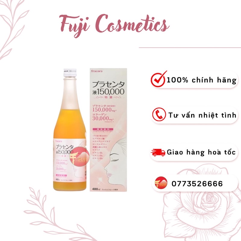 Nước uống collagen  𝐅𝐑𝐀𝐂𝐎𝐑𝐀 𝐏𝐋𝐀𝐂𝐄𝐍𝐓𝐀 𝟏𝟓𝟎.𝟎𝟎𝟎𝐦𝐠.