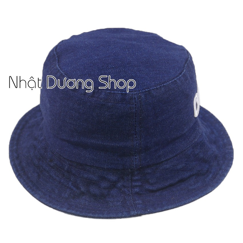 Nón bucket jean - Xanh jean đậm chất liệu vải Jeans oát mềm tạo cảm giác thoải mái cho các bạn nhỏ