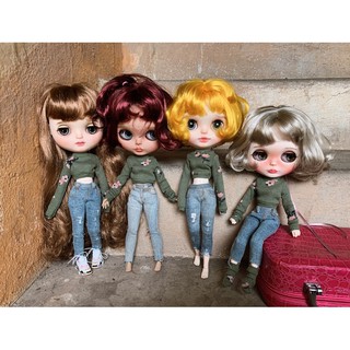 Quần jean cho búp bê blythe