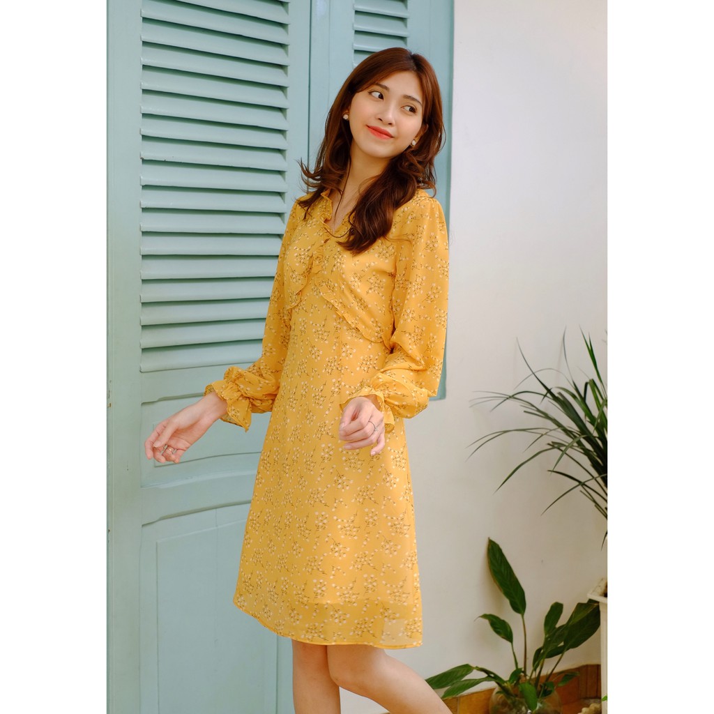 Đầm Voan Julia Sunflower