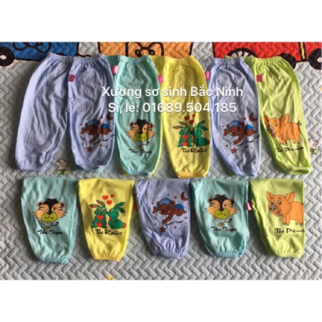 Lố 10 quần dài cotton loại 1 (1-8) (hình in khác nhau tuỳ lô)