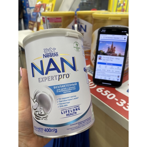 Sữa bột NAN EXPERT PRO dành cho trẻ từ 0-3 tuổi hộp 400g xuất xứ Nga