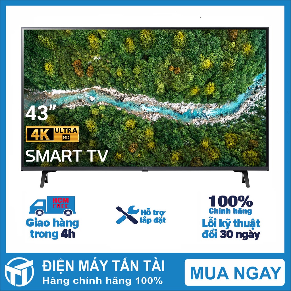 Smart Tivi LG 4K 43 inch 43UP7720PTC Hệ điều hành webOS Smart TV,Remote thông minh - giao miễn phí HCM