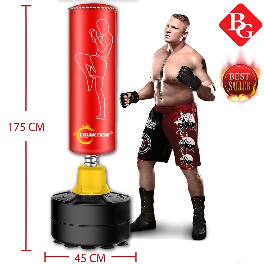 BG Trụ đấm đá Boxing Pile Red/Black