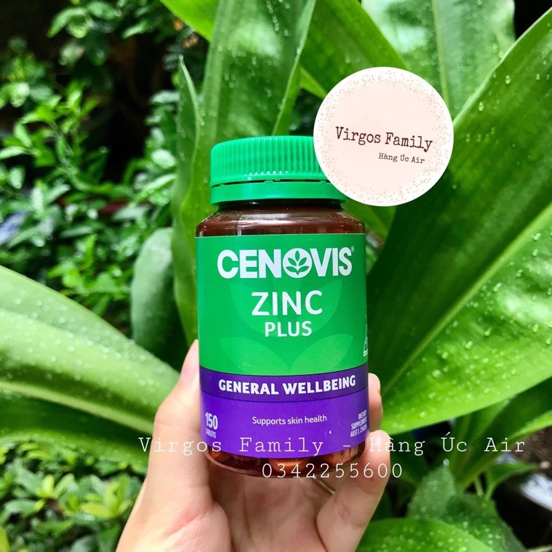 (Sale date T11/23) Cenovis Zinc plus 150 viên bổ sung kẽm