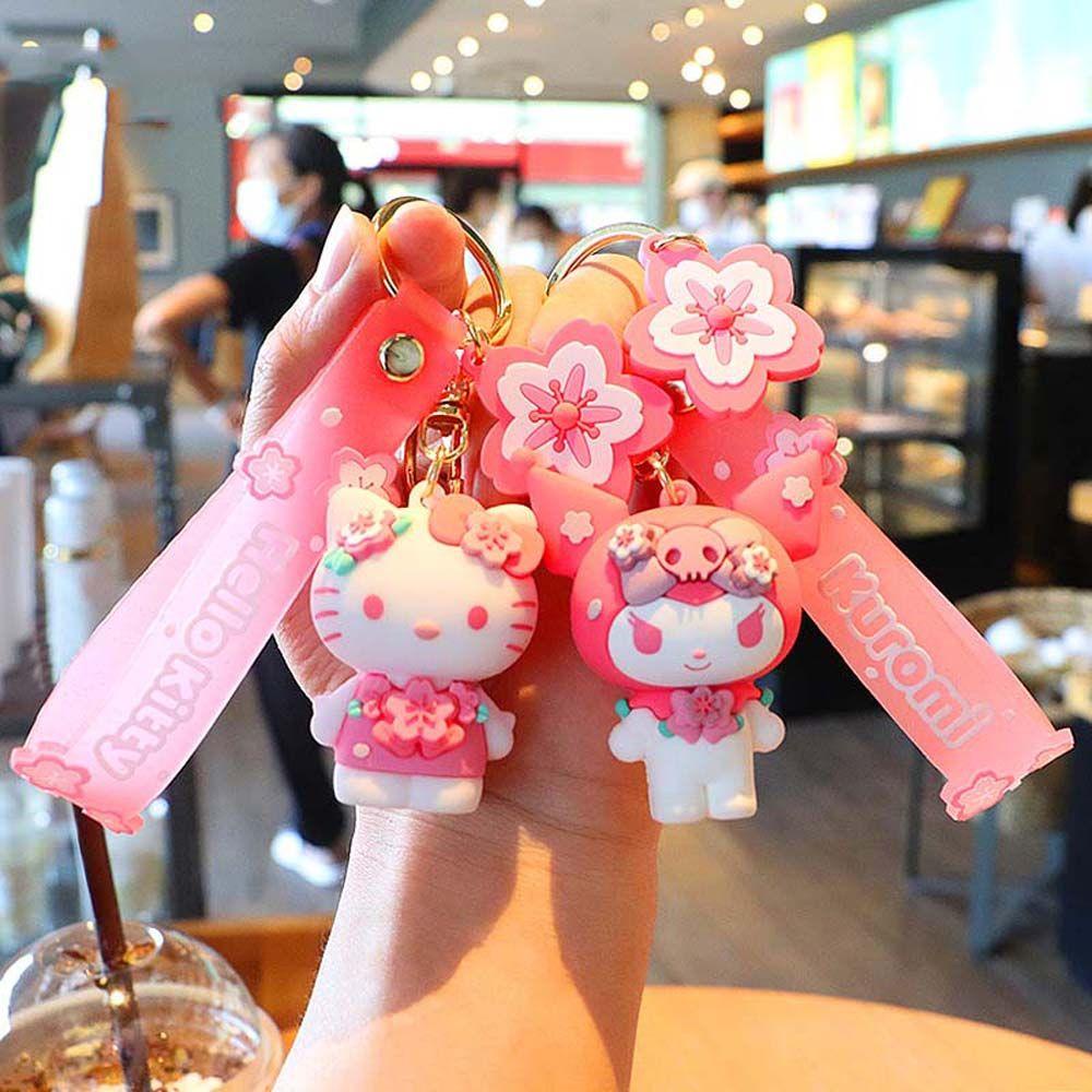 Móc Khóa Hình Hoạt Hình My Melody Pompom Purin Cinnamoroll Kitty Sakura Phiên Bản Giới Hạn Cho Nữ