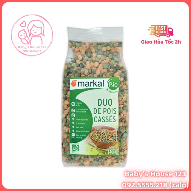 Tách Lẻ - 100gr Đậu Hà Lan Hữu Cơ Markal - Pháp (xanh, vàng)