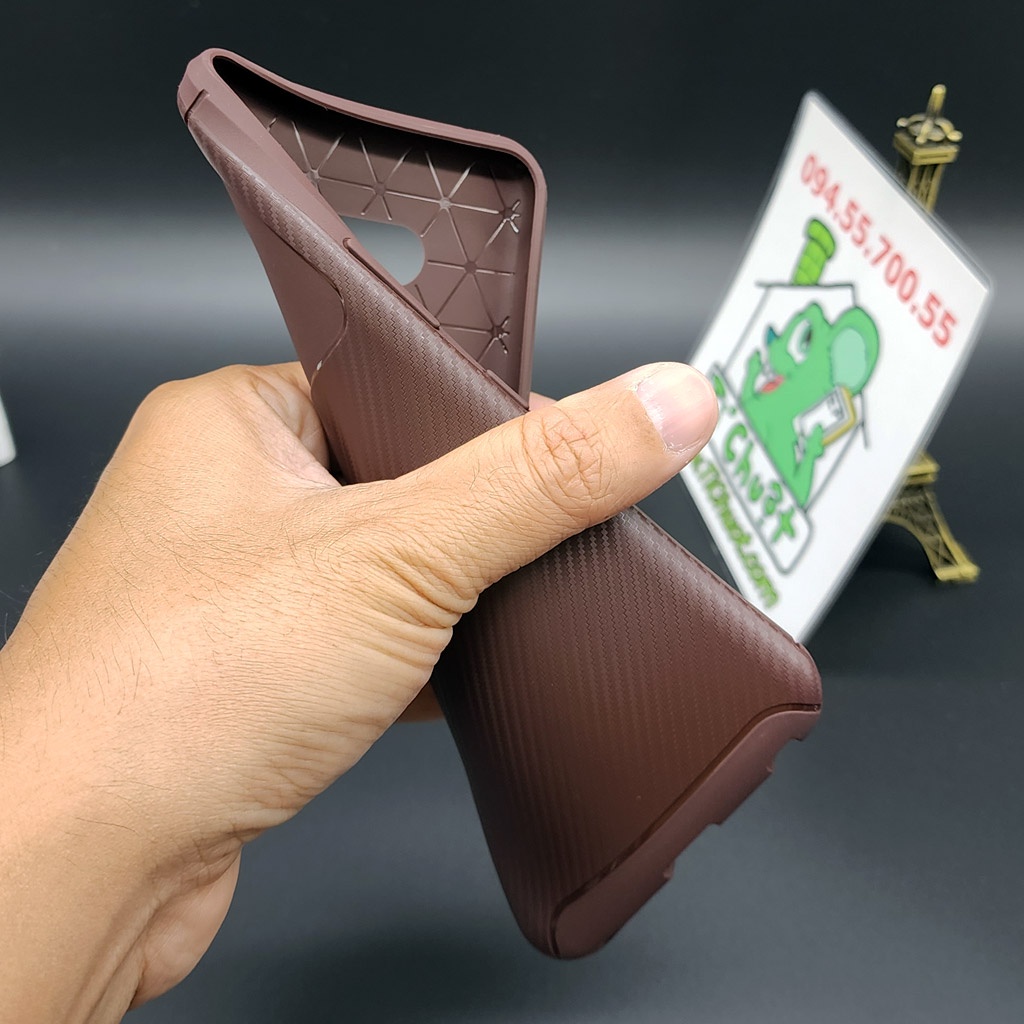 Ốp Lưng LG V50 AutoFocus Vân 3D Carbon Chống Sốc