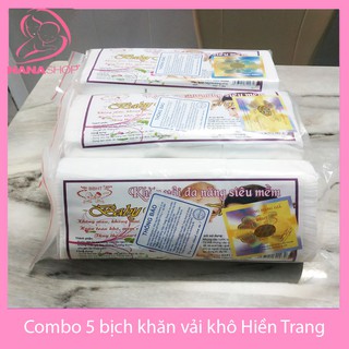 Combo 5 gói khăn vải đa năng Hiền Trang
