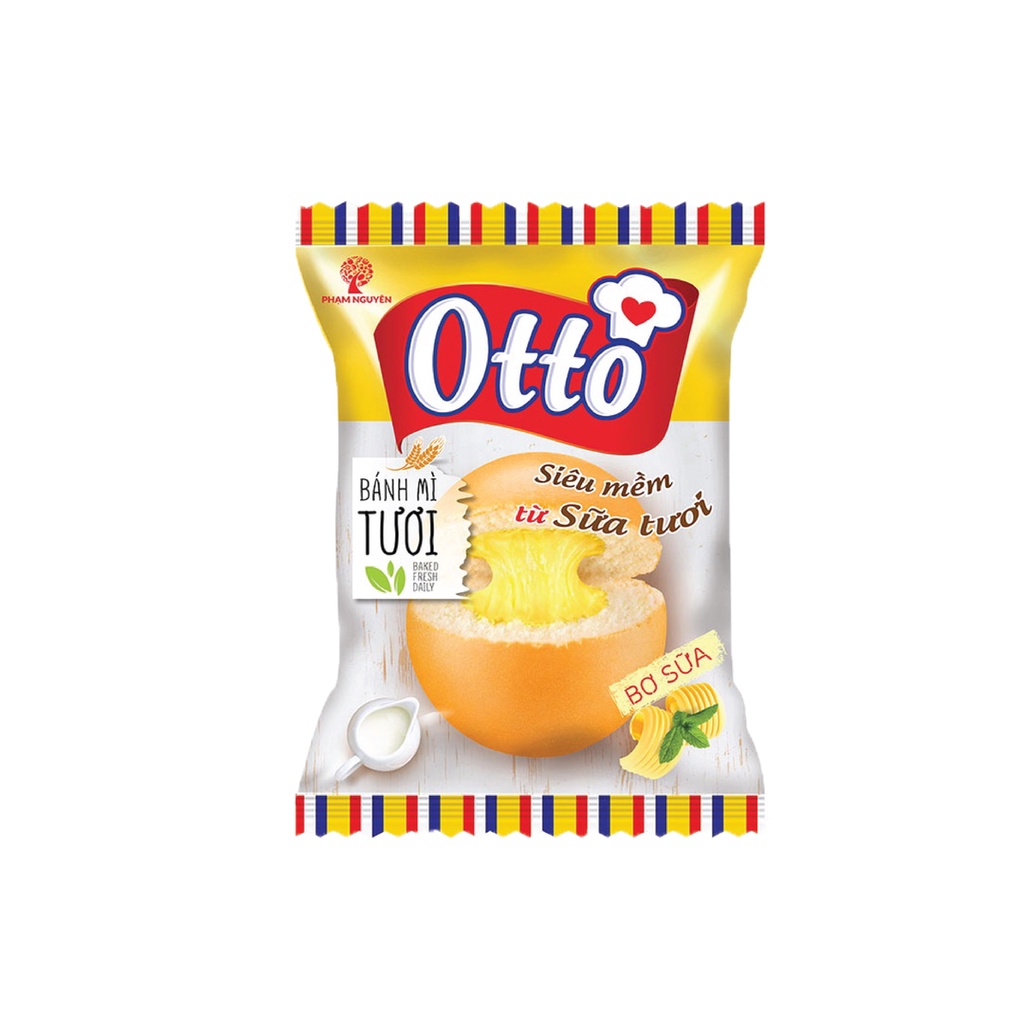 CHÍNH HÃNG Bánh Mì Otto Tươi Nhân Kem 55g