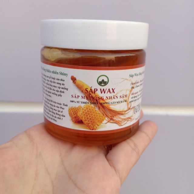 [Chính Hãng] Sáp Wax Lông Nhân Sâm Shiny Handmade (tặng kèm dụng cụ wax)