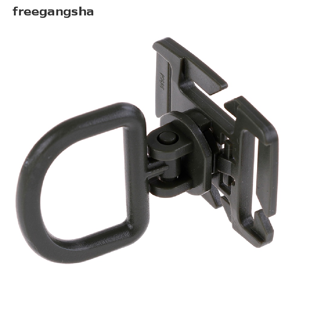 [FREG] 2pc Swivel D Ring Clip Webbing Clamp Tactical Backpack Attach Strap Hang Outdoor FDH
