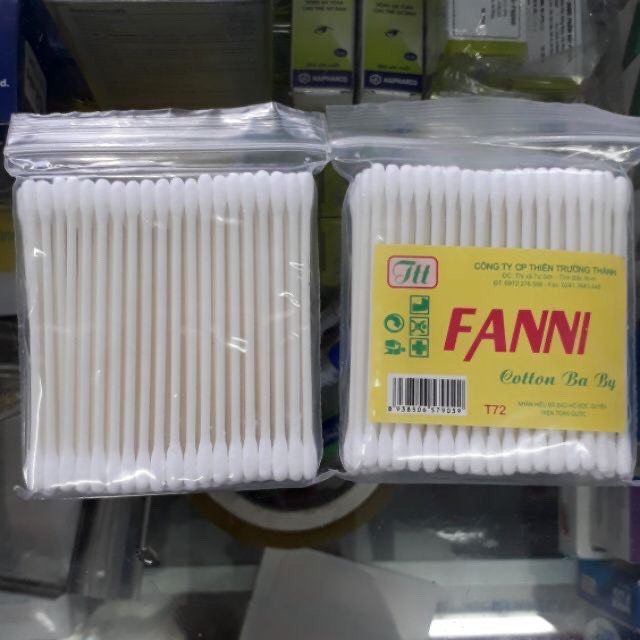 Tăm bông Fanni ngoáy tai cho bé số lượng 1 gói