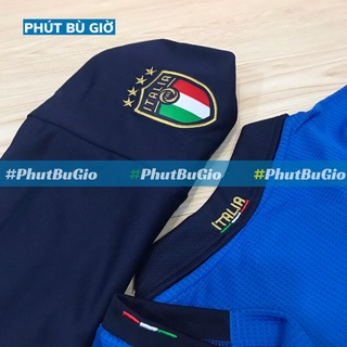 [CAO CẤP] Áo Bóng Đá Thể Thao Đá Banh Đội Tuyển Ý ITALIA Sân Nhà Chất Polyester, Hàng Thailand Thi Đấu Phút Bù Giờ Sport