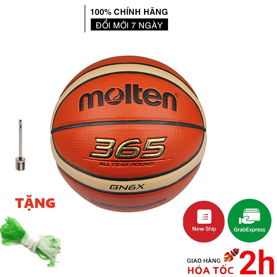 Quả bóng rổ da thi đấu Molten BGN6X Size số 6 Chính hãng Tiêu chuẩn quốc tế FIBA