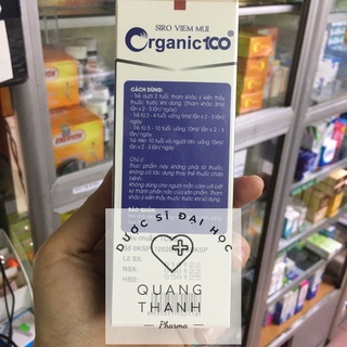 Siro viêm mũi Organic100 125ml