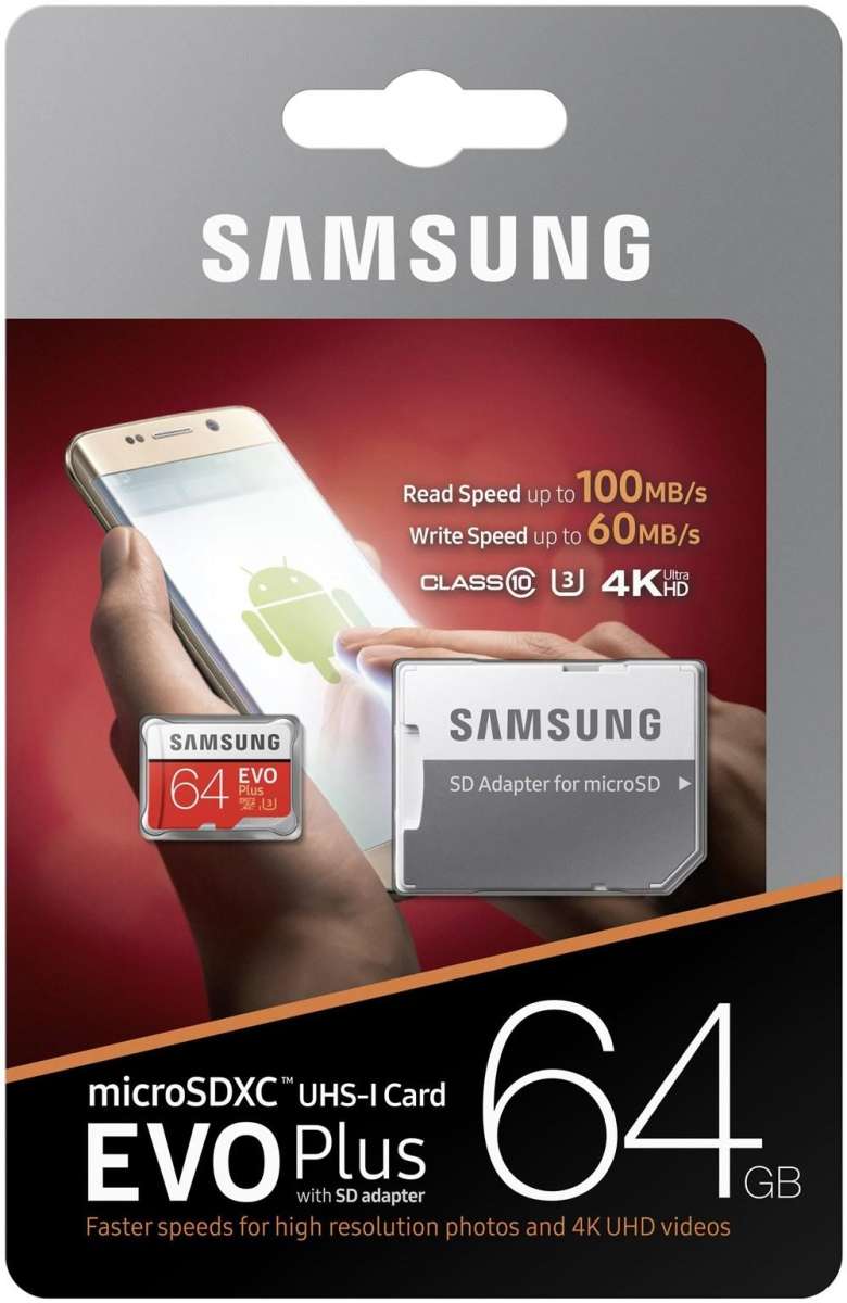 [Giảm giá / triết khấu 12% ] Thẻ nhớ Micro SD  Thẻ nhớ Class 10 Samsung EVO Plus 64GB U3 4K- W60MB-R100MB1